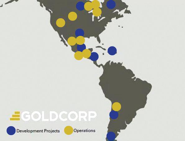Запасы золота Goldcorp на 31 декабря 2014